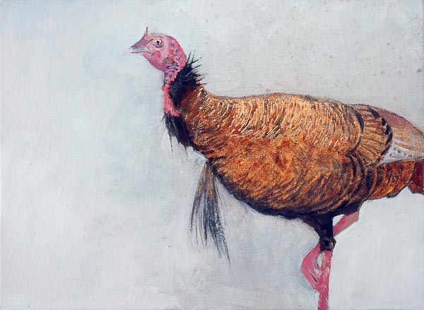 painting of a golden egyptian turkey